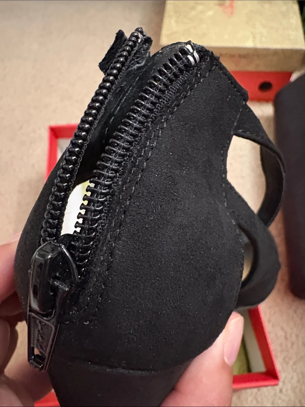 American Rag Black Suede Wedge Heels